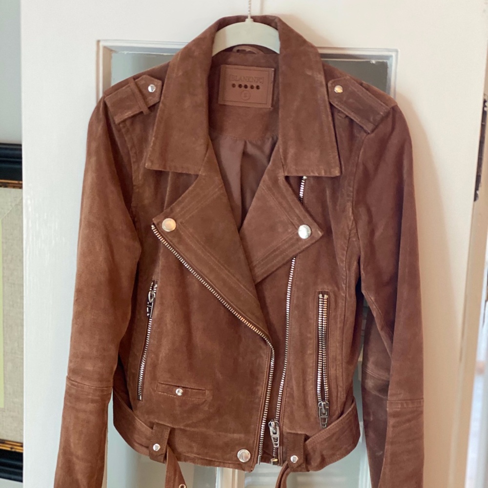 BlankNYC Suede Moto Jacket